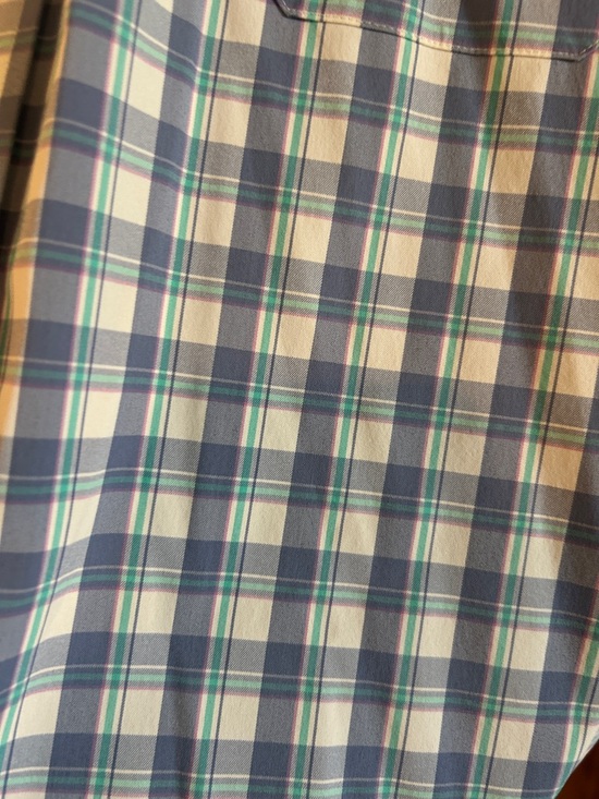 Southern Tide Blue and White Plaid Button-Down Shirt - Picture 2 of 2